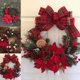 thumbnail image 4 of Christmas Wreath Artificial Plant Rattan Circle Wall Decor Simulation Flower, 4 of 6