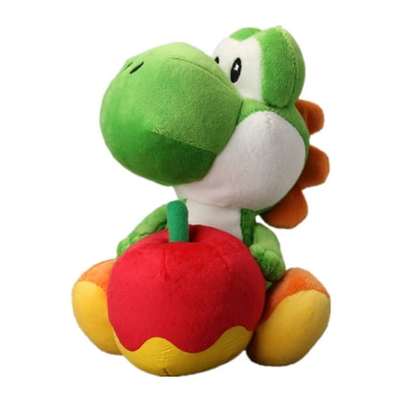 uiuoutoy Super Mario Yoshi with Apple Plush Toy Stuffed Doll 7''