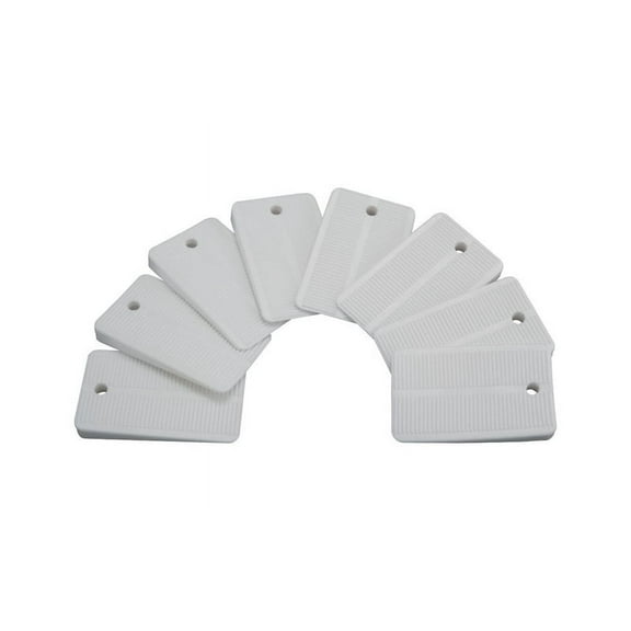 Keeney Toilet Shim Plastic - White, Universal - 8 Pack