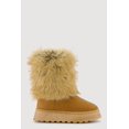 thumbnail image 3 of Women's Faux Fur Cuff Low Platform Boots, 3 of 6