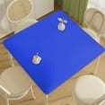 thumbnail image 2 of Ke1Clo Blue Square Tablecloth 34x34 Inch, Fabric Table Cloth for Square Tables, Washable Polyester Wrapped Stretch Table Cover for Dinner Party, 2 of 6