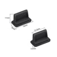 thumbnail image 2 of Tapa de silicona A3 para USB, tapón anti-polvo negro, 20 piezas, 2 of 4