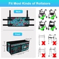 thumbnail image 4 of SupreGear Foldable Waterproof Rollator Bag with Cup Holder, Cyan Butterfly Storage Pouch for Walker, 4 of 8