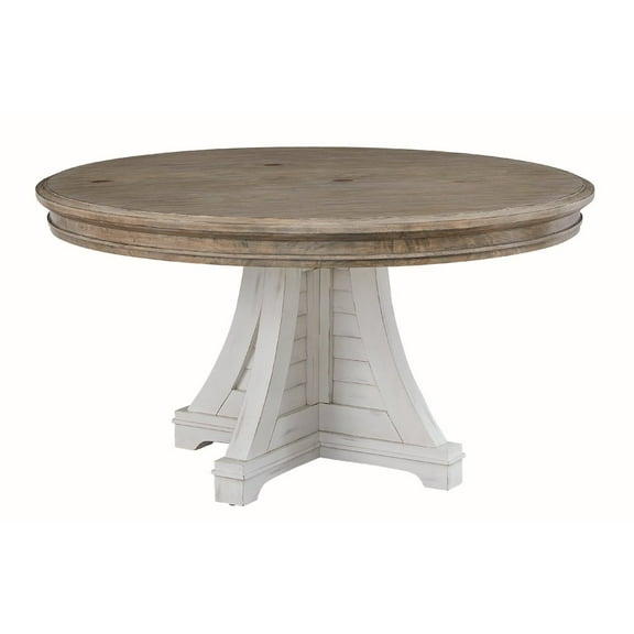 Meadowbrook Round Dining Table - Whitewash Sand