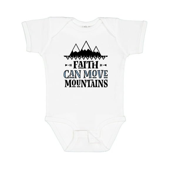 Inktastic Faith Can Move Mountains Girls Baby Bodysuit