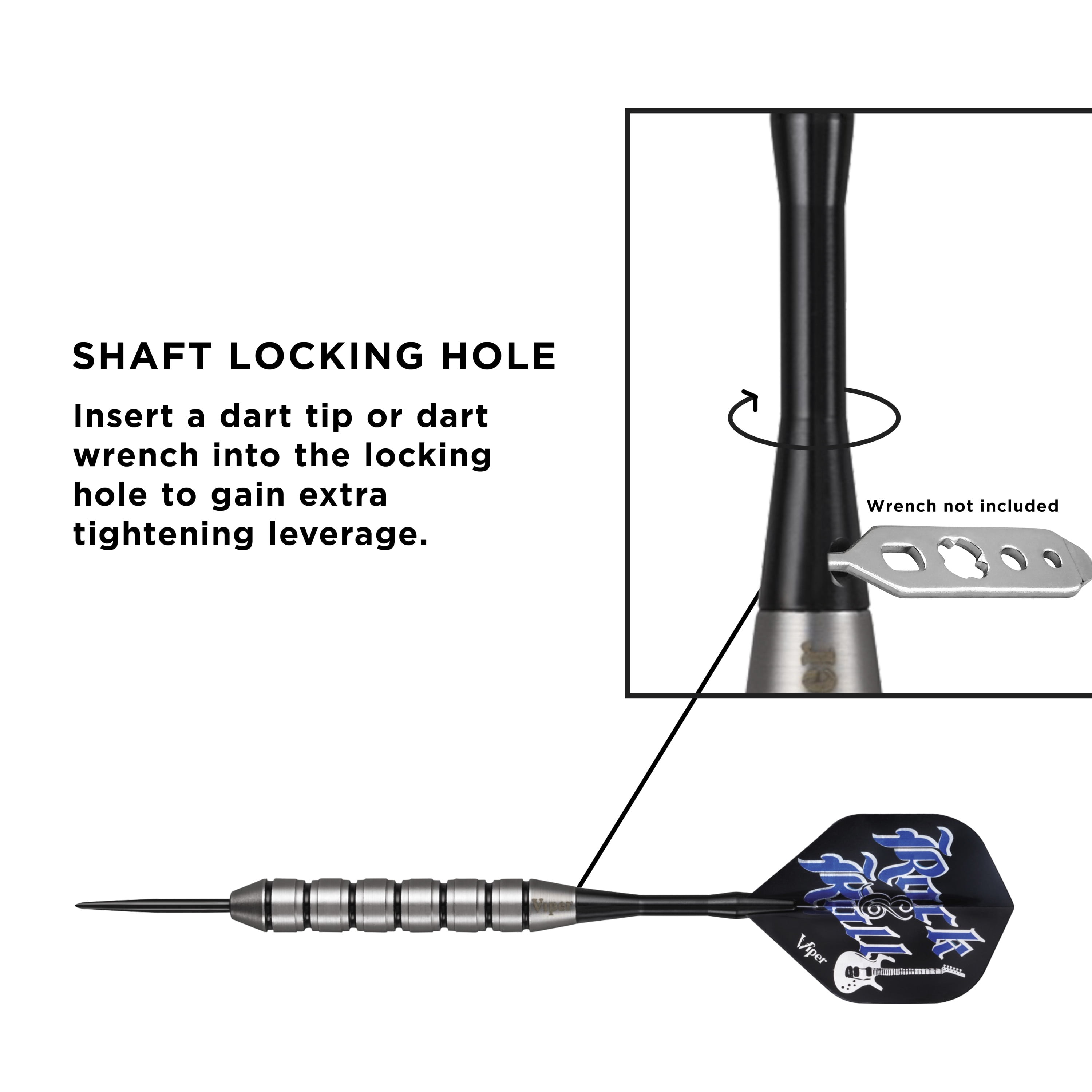 Viper Underground Roack & Roll Steel Tip Dart Set, 23 Grams