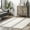 Elowen Ivory, variant on Rugs USA Elowen Double Striped Wool Area Rug, 7' 6" x 9' 6", Elowen Dark Brown