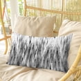 thumbnail image 4 of Black Grey Vintage Pillow Covers, Linen Long Throw Pillow Case, Retro Abstract Art Holiday Pillow Protector Decorative Cushion Cover for Living Room/Bedroom 16" x 24", 4 of 8
