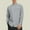 Gray, variant on jobturf Mens Dress Shirt Crew Neck Long Sleeve Blouse Casual Fall Regular Fit Button Down Shirts Business Tops with Pockets