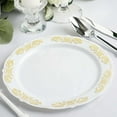 thumbnail image 5 of Efavormart 10 PCS | 7.5" Round Gold Embossed Disposable Salad Plates With Scalloped Edges For Weddings Party Events, 5 of 11