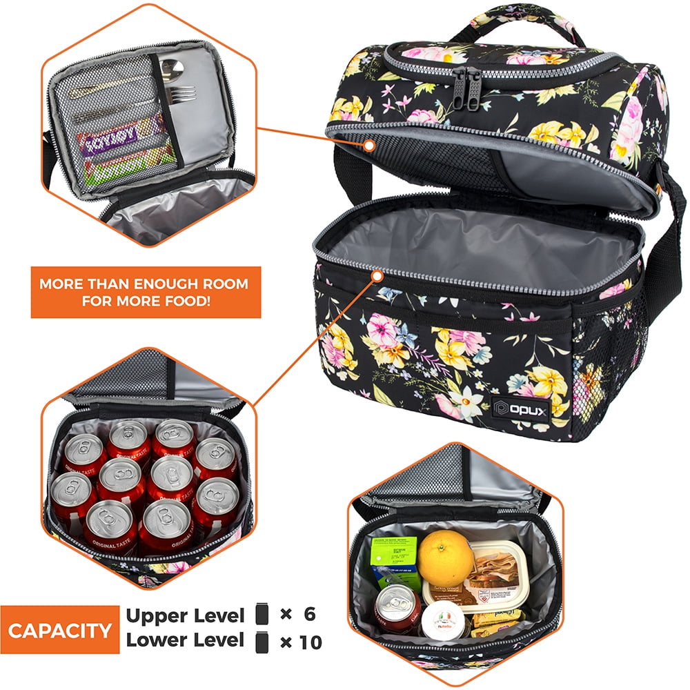 LB-8811 Double Decker Insulated Stainless Steel Lunch Box With Handle
