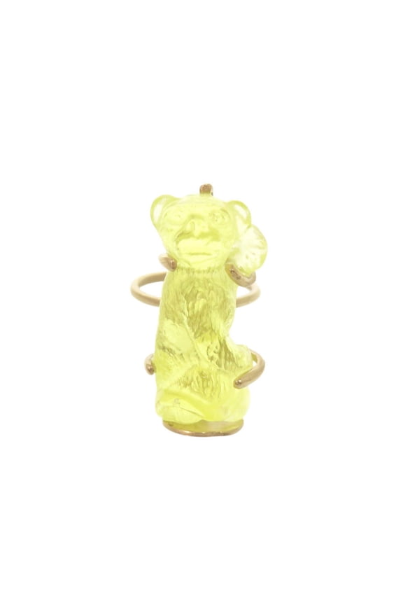 Pre-Owned Christian Dior Dior monkey ring, size M, metal and plastic,...