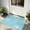 Baby Blue, Sky, Frost, variant on Front Door Mat, Vintage Mint Green Starfish Door Mat Outside Entrance TPR Backing, Summer Coastal Beach Marine Washable Non Slip Entryway Rug for Kitchen Indoor/Outdoor 24x36 Inch