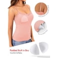 thumbnail image 3 of Wrongduck Women's Double Lined Lace Tank Top Sleeveless Fitted Cami Adjustable Strap Layering Fashion Top, 3 of 13
