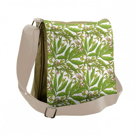 Nature Messenger Bag, Olive Tree Mediterranean, Unisex Cross-body, by Ambesonne