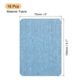 thumbnail image 2 of 16 Piezas de Parches para Planchar para Reparación de Tela 4.1"x3" para Ropa (Azul claro de mezclilla), 2 of 6