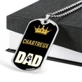 thumbnail image 3 of Chartreux Chat Papa Collier en Acier Inoxydable Ou 18k or Chien Tag 24" Chaîne, 3 of 8