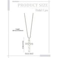 thumbnail image 2 of 2 Pcs Celtic Cross Necklace Celtic Knot Cross Pendant Necklace Men's Infinity Celtic Cross Pendant Necklace for Men Parties Weddings and Daily Wear, 2 of 3