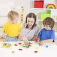 thumbnail image 2 of Rompecabezas de madera Juego de apilamiento geométrico Colores y formas Juego de clasificación Juguetes educativos para niños pequeños Xemadio LL-2078, 2 of 8