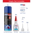 thumbnail image 2 of CA Glue Magic Chems con activador 24 ml + 200 ml de cianoacrilato, 2 of 9