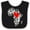 Black and White, variant on Inktastic Black History Month Ink Print African Heart Boys or Girls Baby Bib