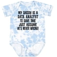thumbnail image 3 of Inktastic Data Analyst Daddy Quote Boys or Girls Baby Bodysuit, 3 of 5