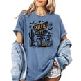 thumbnail image 3 of The Skellie Motel Halloween Shirt for Men & Women Unisex Spooky Skeleton Graphic Tee Blue Jean Shirt Adult Medium, 3 of 4