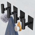 thumbnail image 4 of Wall Towel Hooks - Pack of 4 Sturdy/Adhesive Holder/Waterproof Towel Hooks - For, 4 of 5