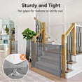 thumbnail image 4 of Retractable Mesh Baby Gate, Safety Gates for Stairs Doorway, 33''Tall Extends to 71''Wide, Gray, 4 of 9