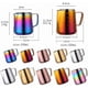 thumbnail image 3 of Espresso Steam Jug (600ml), Stainless Steel Inner and Outdoor Slazed Flower Coffee Cup, Art Pen, Latte Puccino Art Milk Foaming Jug, Rose Gold, 3 of 5