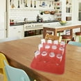 thumbnail image 6 of Gytml Red Dish Drying Mat For Kitchen Counter, Super Absorbent Microfiber Dish Drying Pads With Hanging Rope Design Heat-Resistant, Flexible And Easy To Clean Red-One Size, 6 of 8