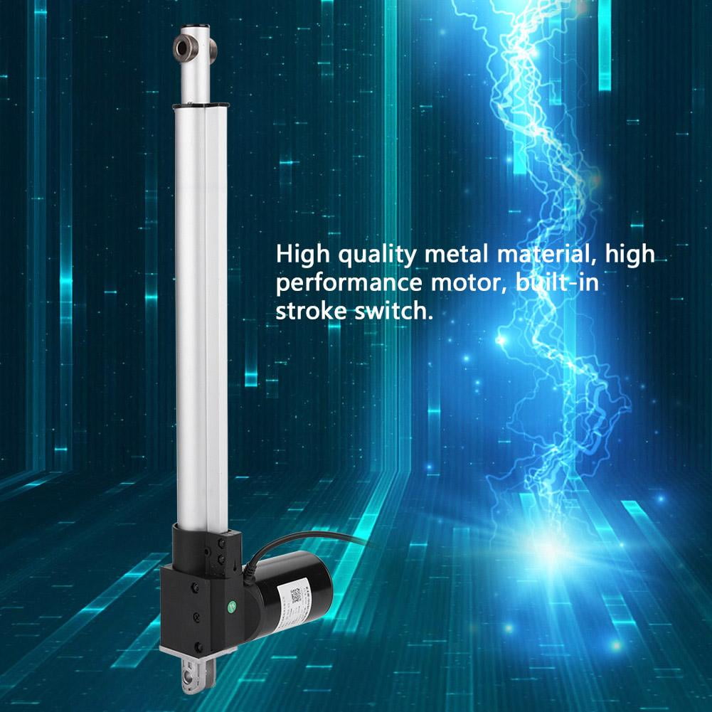200mm Metal Stable Great Adaptability 200-500mm DC 12V Linear Actuator 6000N Electric Linear Actuator 5mm/s Stroke Speed Fast-Extending for Automotive Devices