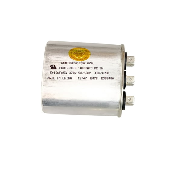 CD15 10X370, Dual Run Capacitor Oval 15   10 Mfd 370 Volt