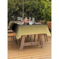 thumbnail image 3 of Outdoor Table Cloth with Umbrella Hole and Zipper, Yellow Black Ombre Waterproof Rectangle Tablecloth 54"x80", Modern Gradient Abstract Art Washable Table Cover for Outside Party Patio Picnic, 3 of 8