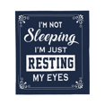 thumbnail image 6 of I'm Not Sleeping I'm Just Resting My Eyes Flannel Throw Blanket Funny Decor Blanket Gifts for Family, 6 of 10