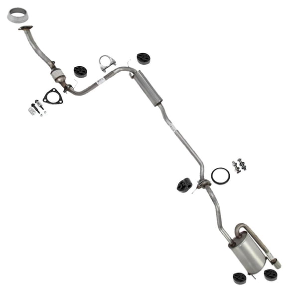 Northeastern Exhaust Rear Catalytic, Resonator & Muffler Fits 2009-2013 Honda Fit 1.5L - Direct Fit with EPA-Approved | Stainless Steel System Kit