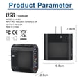 thumbnail image 3 of Cargadores de pared de 6 puertos Adaptador de cargador USB ligero para iPhone 14 13 12 Huawei Likrtyny Para estrenar, 3 of 3