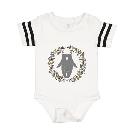 

Inktastic Woodland Bear Forest Wreath Gift Baby Boy or Baby Girl Bodysuit