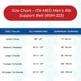 thumbnail image 7 of ITA-MED Breathable Elastic Rib Brace for Men: RSM-223, Medium, 7 of 7