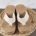 thumbnail image 6 of ibiyuan Comfortable Flip Flops for Women Thong Sandals Non- Rubber Sole Cute Slippers for Women Dressy Orthofeet Shoes for Women, 6 of 7