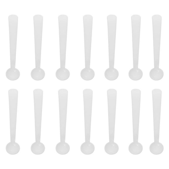 NICEXMAS Nicexmas Measuring Spoon for Laboratories PP Material White 100Pcs
