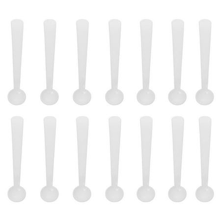 

NUOLUX 100pcs Micro Scoop PP 2g Smidgen Measuring Spoons for Powder Measurement