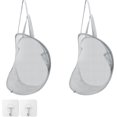 thumbnail image 1 of Hanging Laundry Basket, 2 Pieces Laundry Baskets, Foldable Laundry Baskets, Dirty Laundry Bin, Gray Mesh Fabric Laundry Basket for Quilts, Blankets, C, 1 of 5