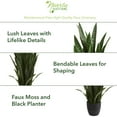 thumbnail image 3 of Nearly Natural 38" Artificial Sansevieria Plant, Green, 3 of 6