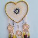 thumbnail image 5 of Ruifaya Juego de anillos atrapasueños, 2024 nuevos accesorios de anillos colgantes en forma de corazón, campanillas de boda colgantes de viento, decoración de pared, artesanía, 5 of 6