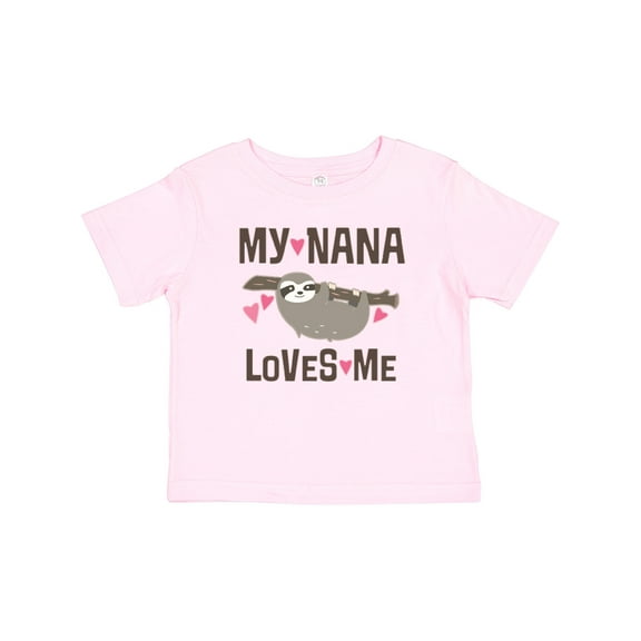 Inktastic My Nana Loves Me Sloth Girls Baby T-Shirt