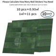 thumbnail image 5 of DEWOO Peel and Stick Backsplash - 10 Sheets of 12"×12" - 3D Adhesive Peel and Stick Tile Backsplash for Kitchen, Bathroom, Wall Tile, Dark Green, 5 of 12