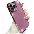 thumbnail image 7 of Compatible with iPhone 14Pro Max Clear Glitter Plating Case, Aesthetic Sparkly Bling Shiny Design, Soft TPU Shockproof Cover with Camera Protection for Women Girl for iPhone 14 Pro Max 6.7", 7 of 7