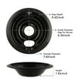 thumbnail image 5 of Range Kleen P119204XN Style B Black Porcelain Drip Bowls, 4 Pack, 5 of 10