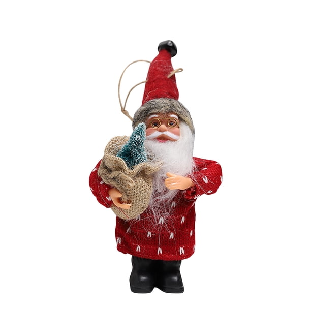 Adorno navideño de Papá Noel en el país de las maravillas, muñeco de peluche, decoración para árbol de Navidad, otoño, boda, cumpleaños, Halloween, Acción de Gracias, decoración navideña